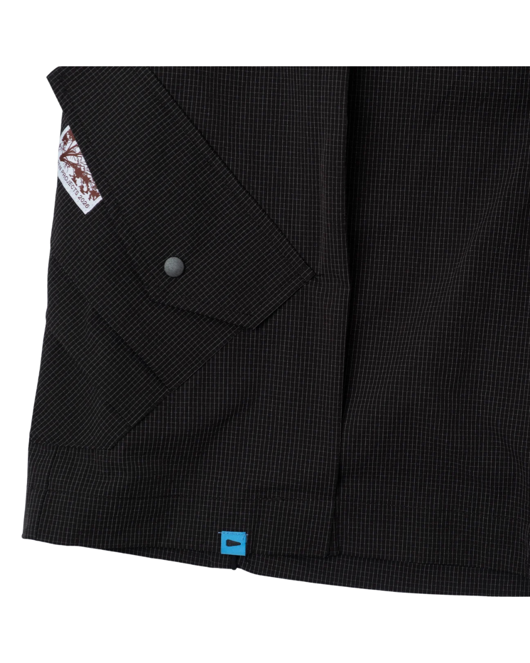 SEERSUCKER CARGO SHOTYS NYLON BLACK