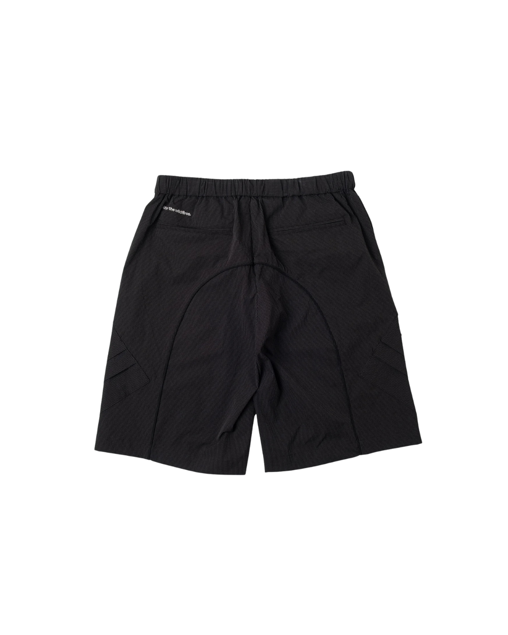 SEERSUCKER CARGO SHOTYS NYLON BLACK
