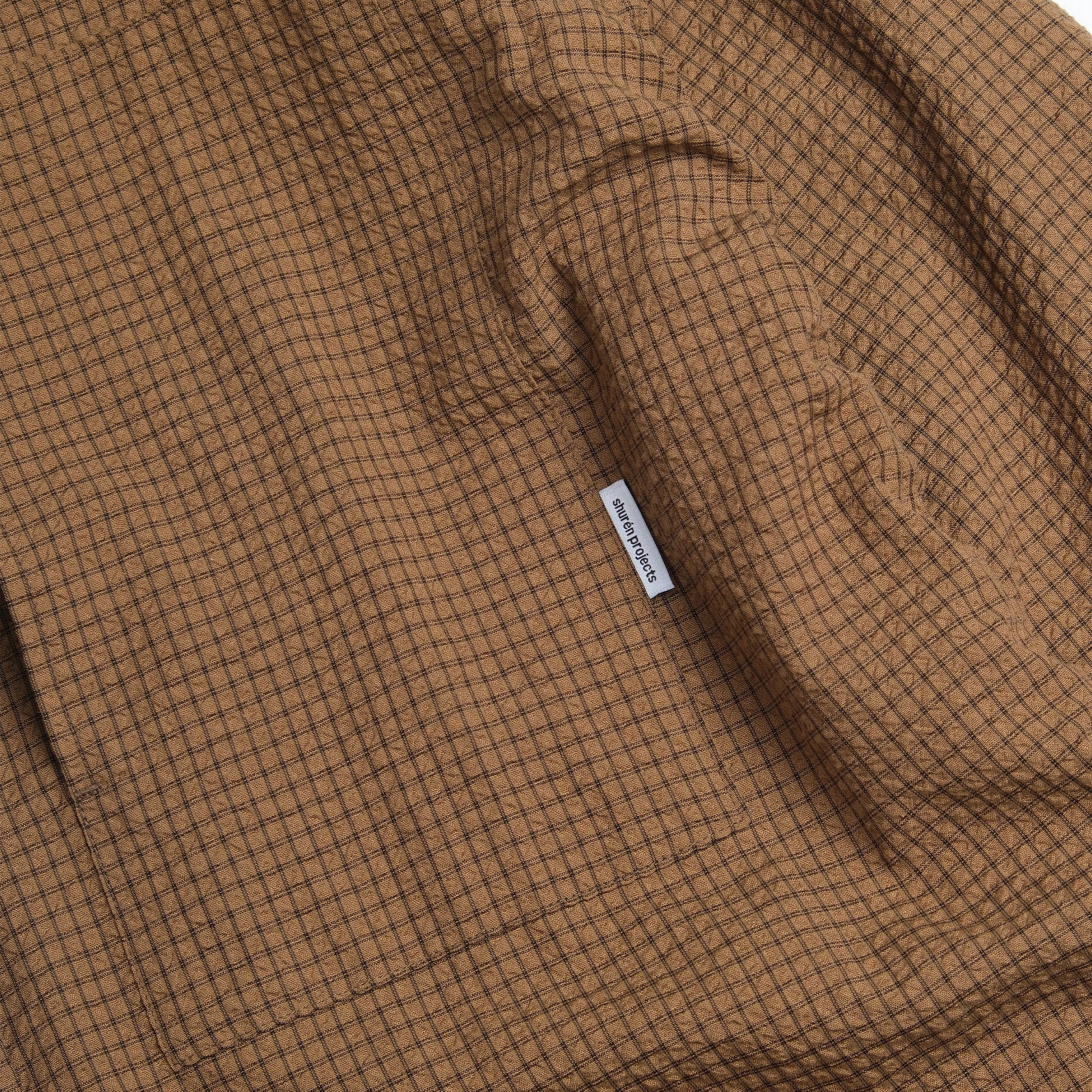 Shuren Checkered Sidepull Shirt / Linen