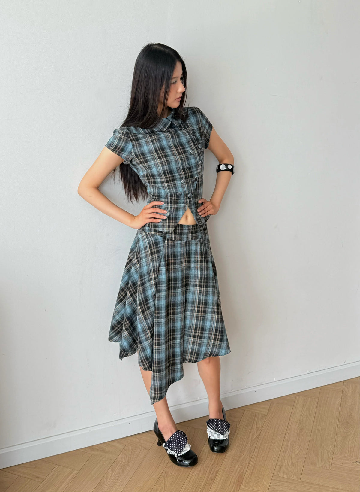CLOVER SKIRT BLUE