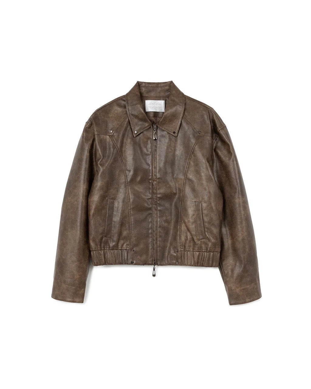 N E O OMERTA LEATHER JACKET BROWN