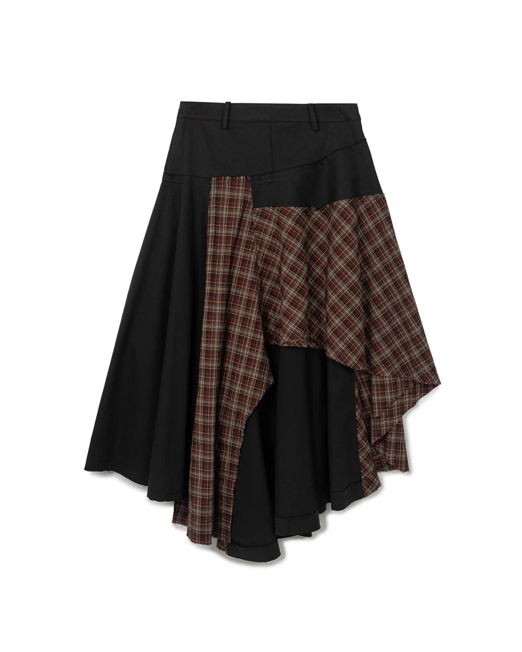N E O VOL.2_CH.2 PATCHWORK SKIRT ARMY GREEN