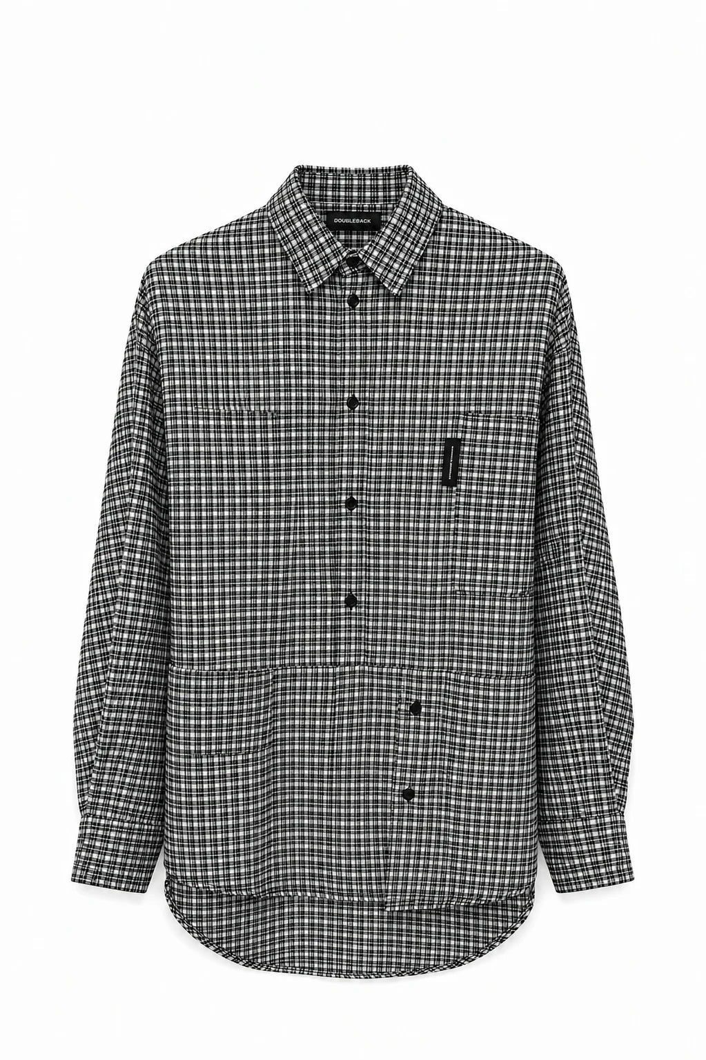 TWISTED SHIRT B&W CHECKERED