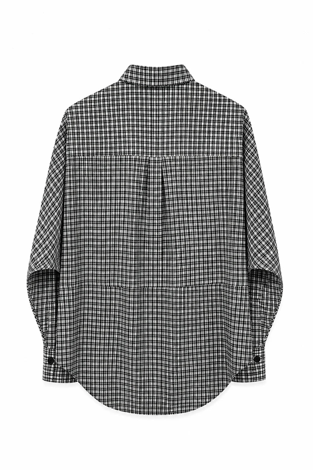 TWISTED SHIRT B&W CHECKERED