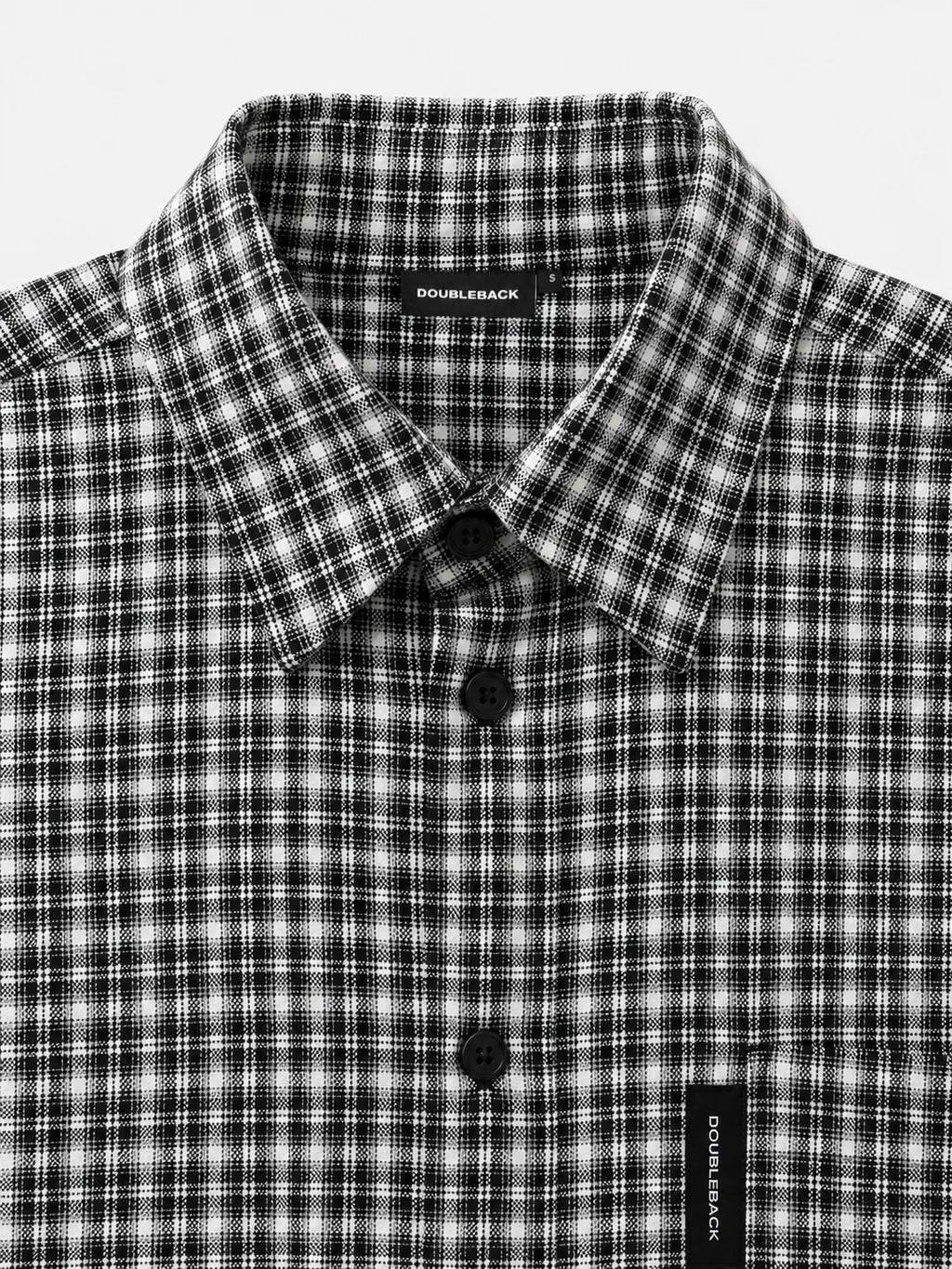 TWISTED SHIRT B&W CHECKERED