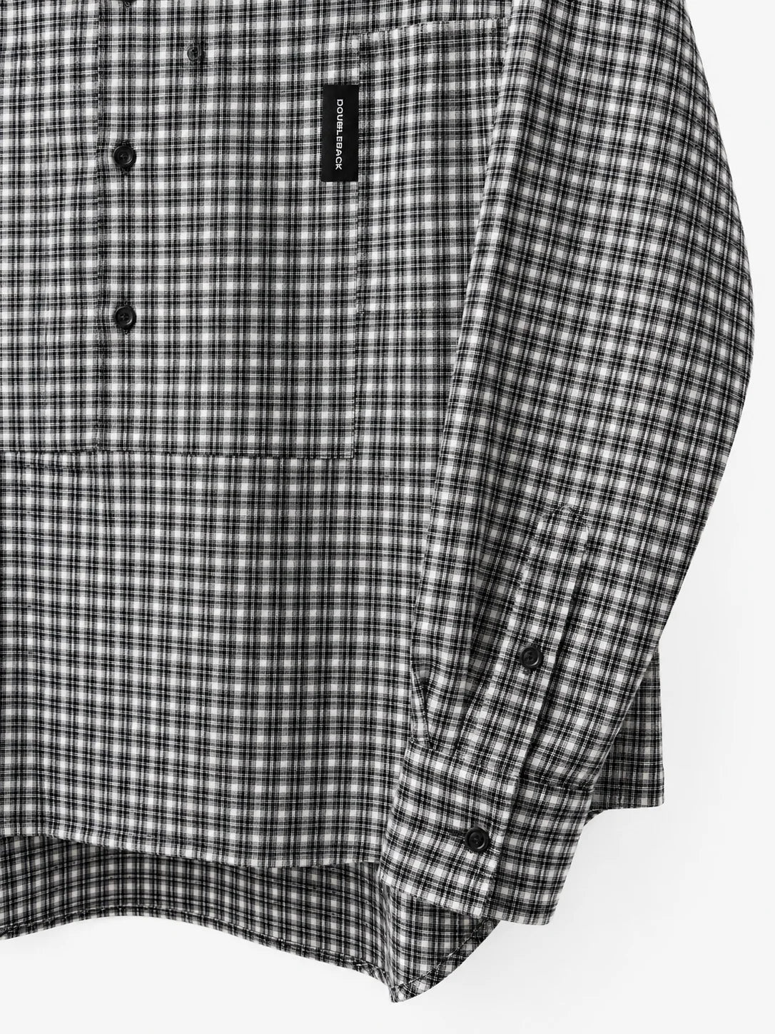TWISTED SHIRT B&W CHECKERED
