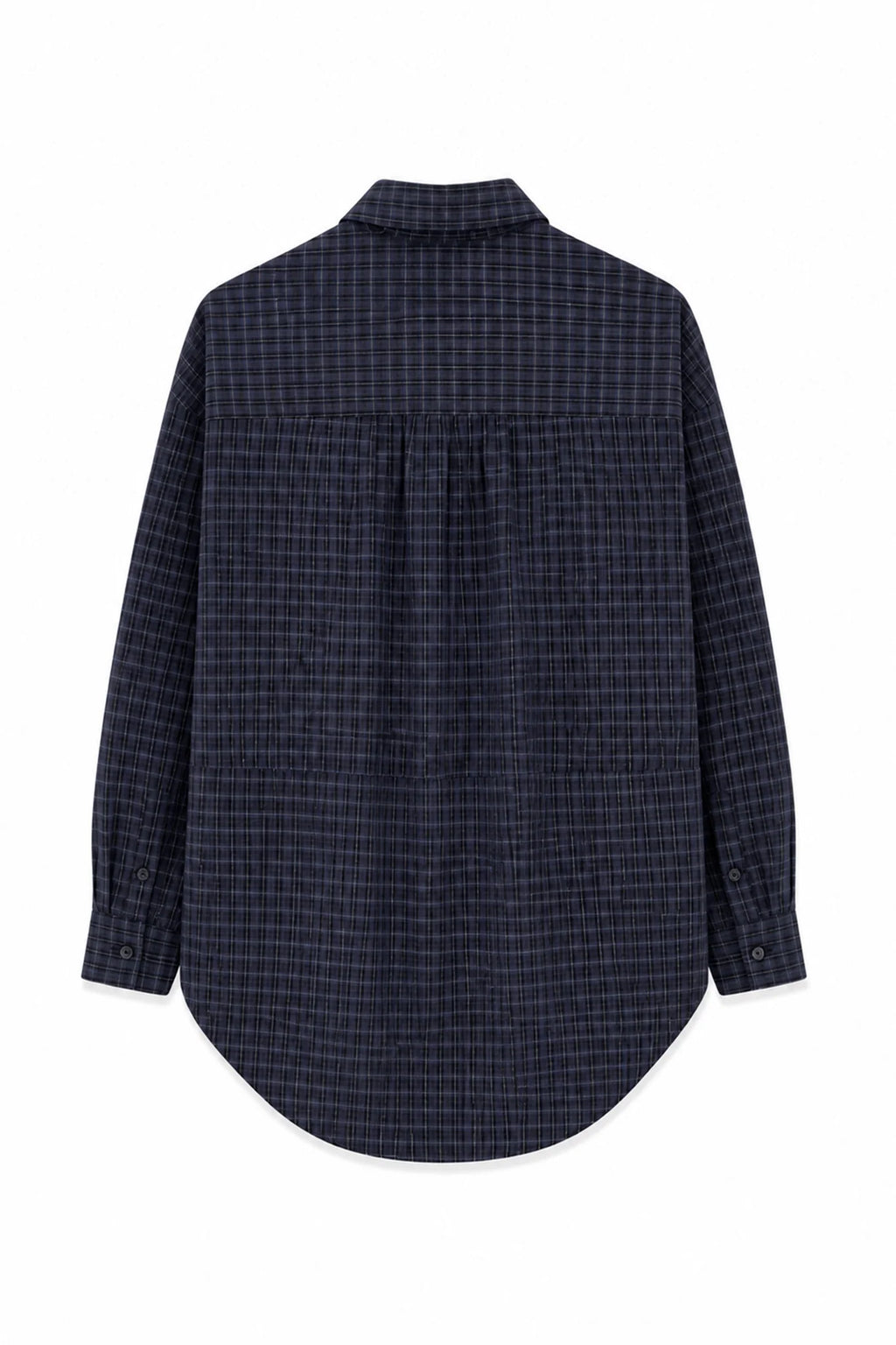 TWISTED SHIRT BLUE CHECKERED