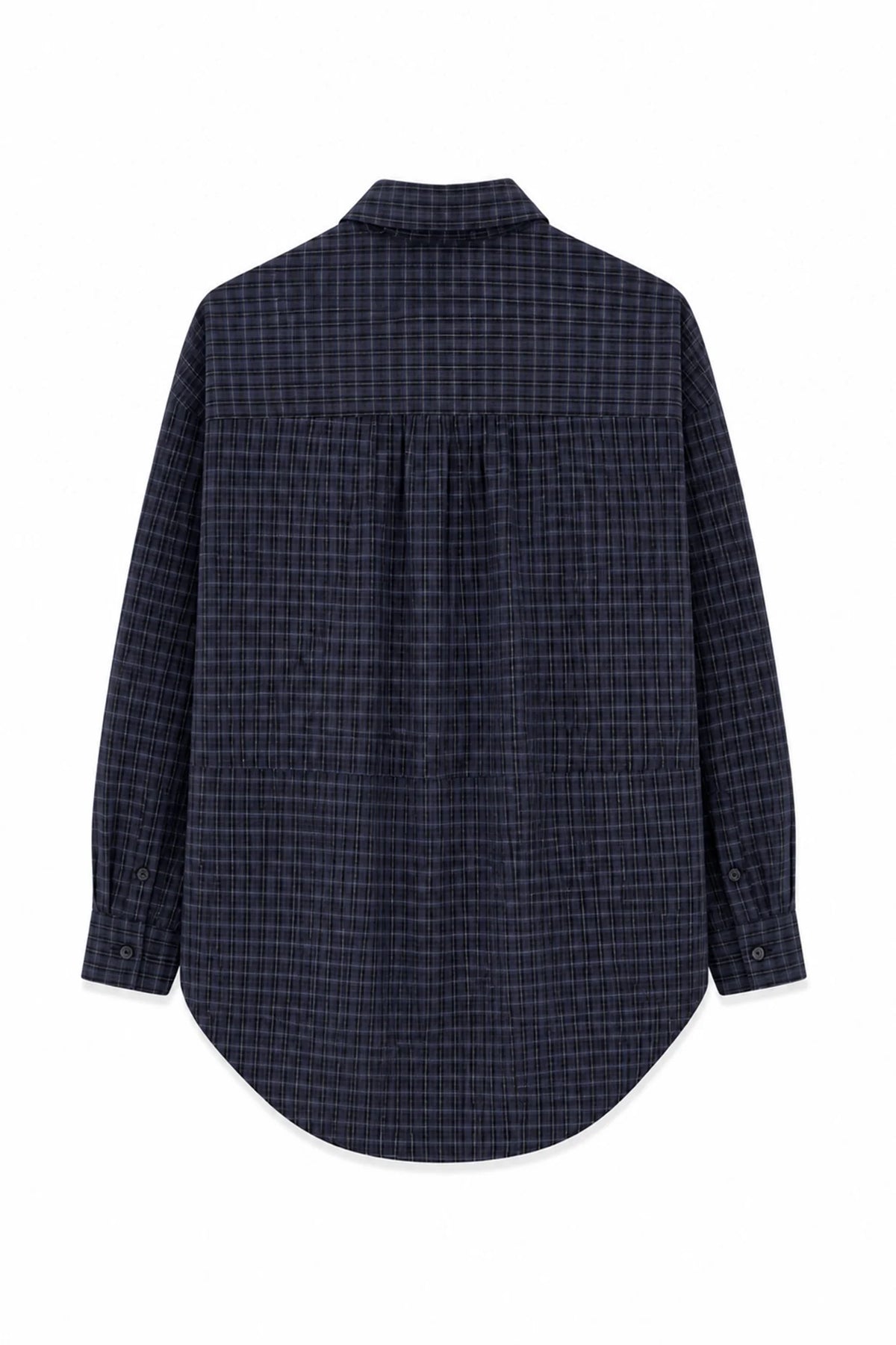 TWISTED SHIRT BLUE CHECKERED