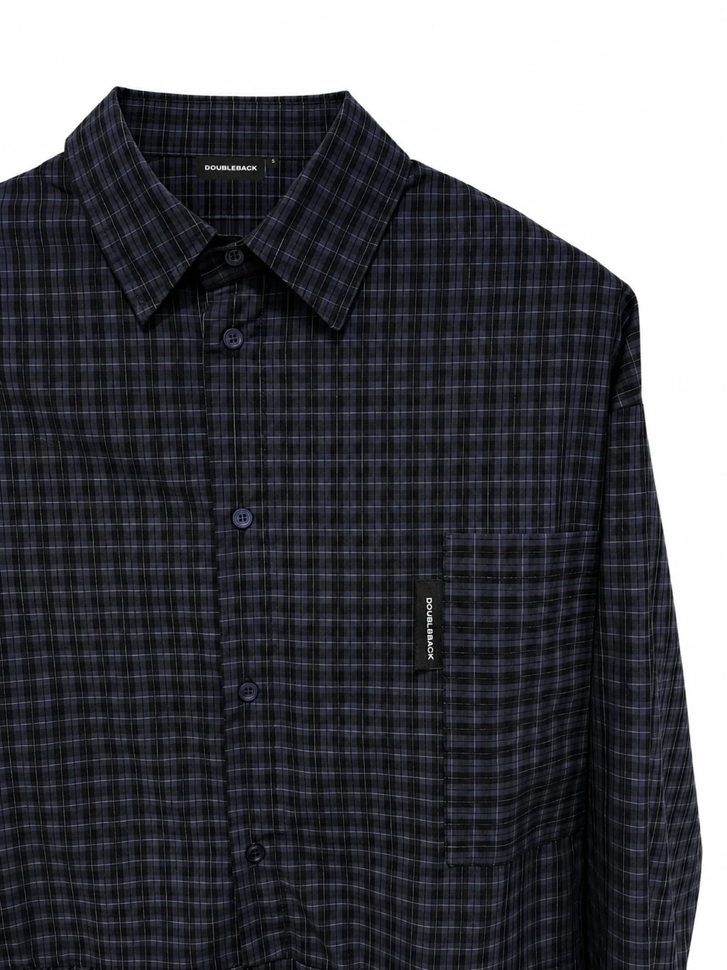 TWISTED SHIRT BLUE CHECKERED
