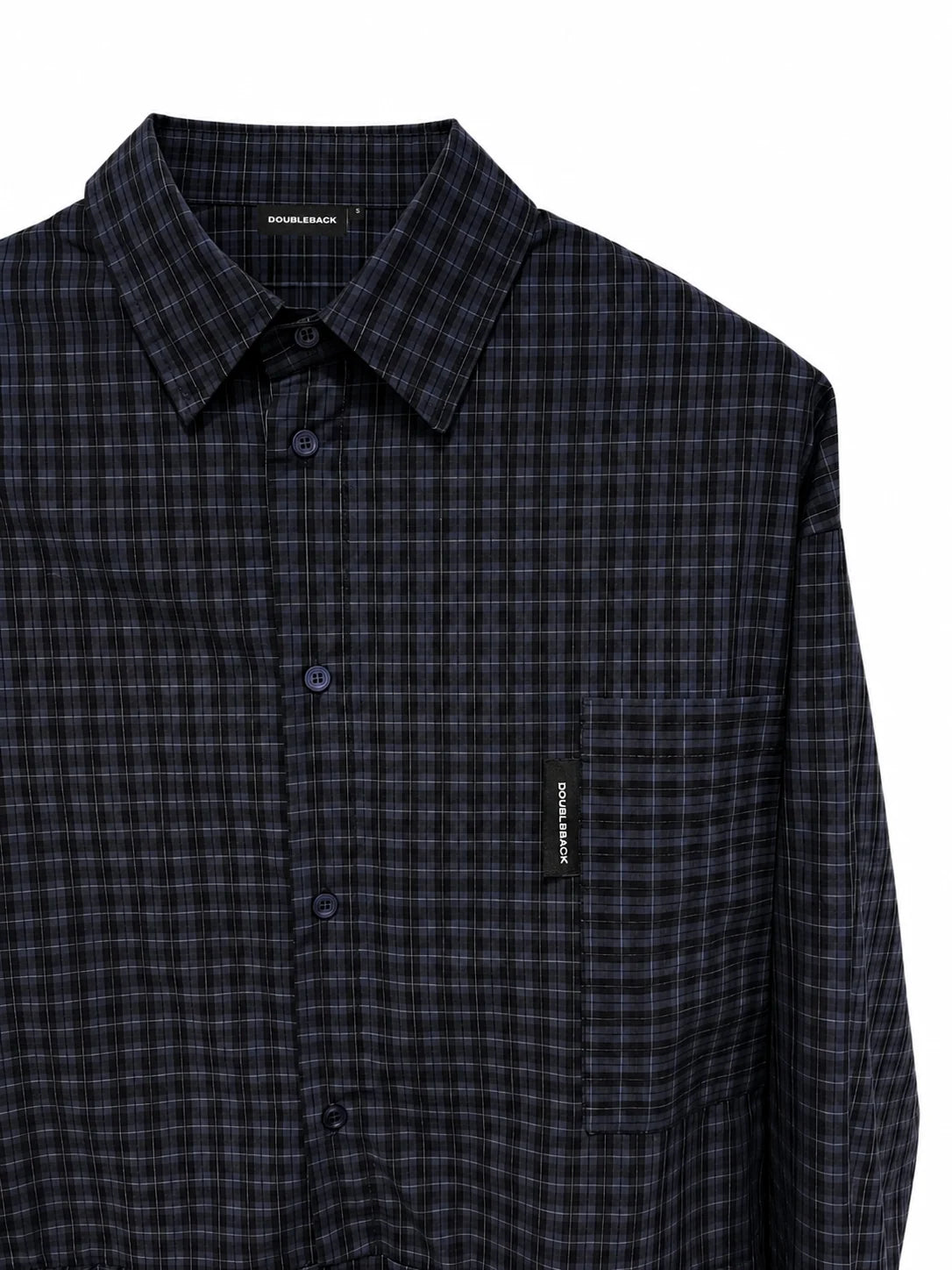 TWISTED SHIRT BLUE CHECKERED