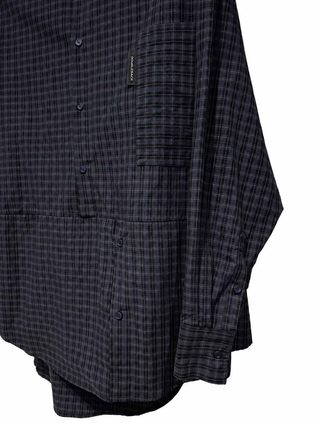 TWISTED SHIRT BLUE CHECKERED