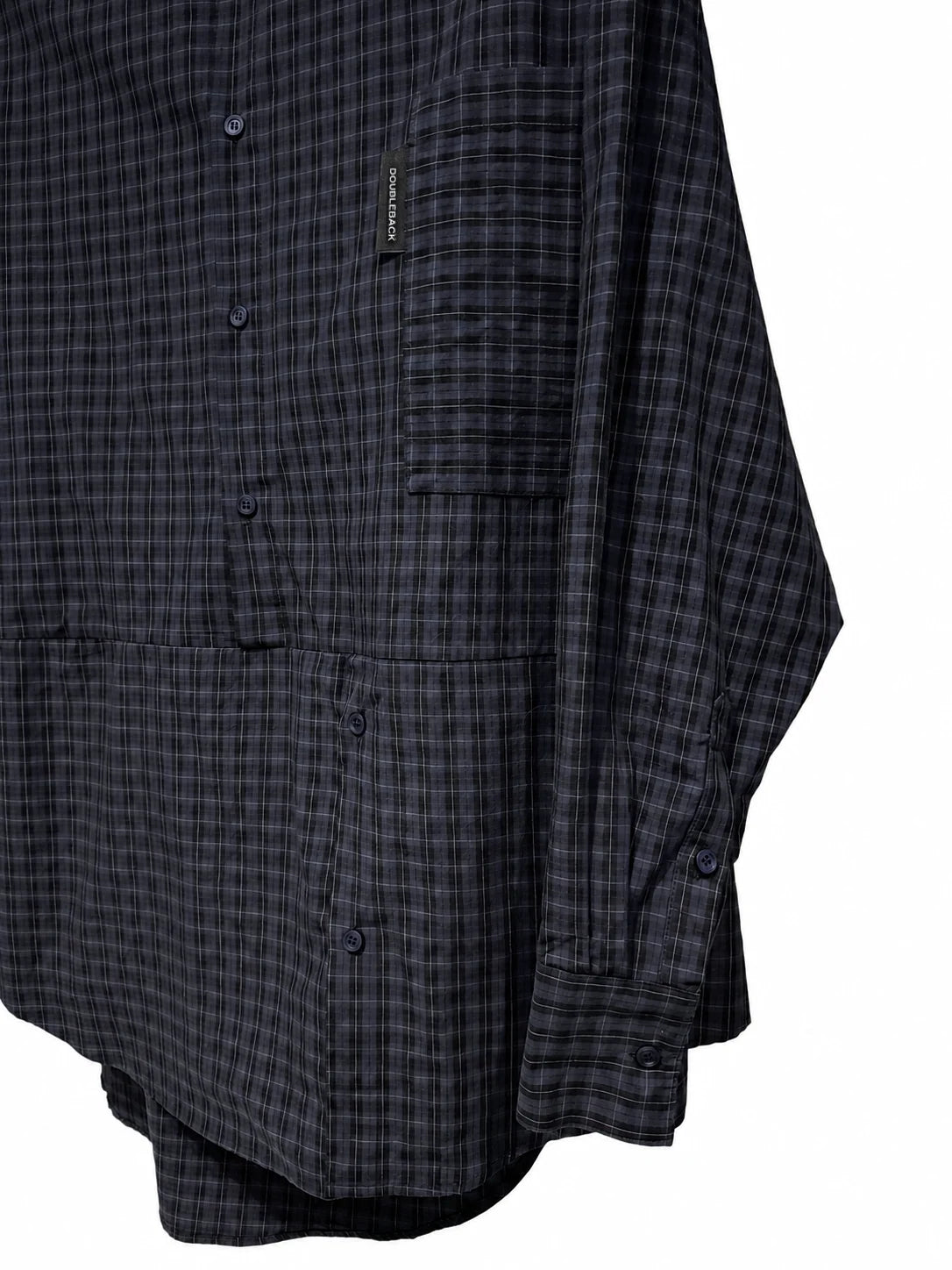 TWISTED SHIRT BLUE CHECKERED