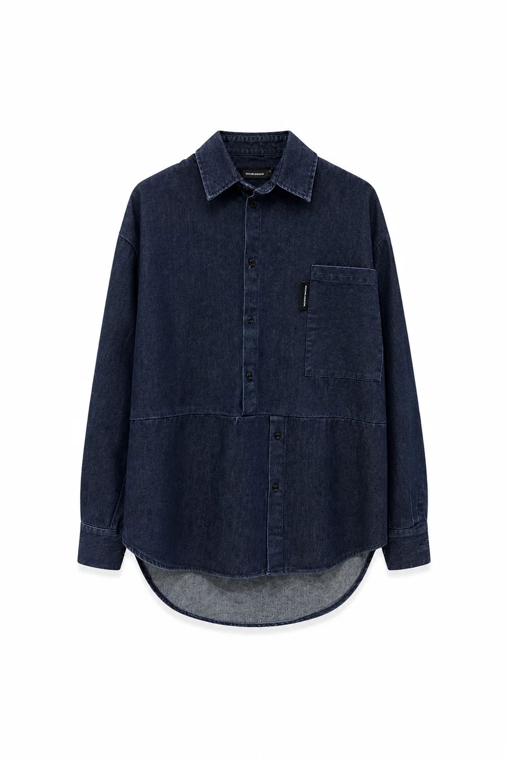 TWISTED SHIRT DENIM BLUE