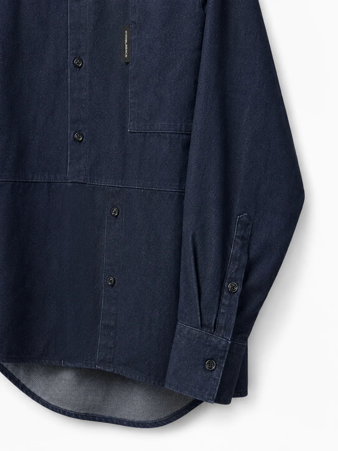 TWISTED SHIRT DENIM BLUE