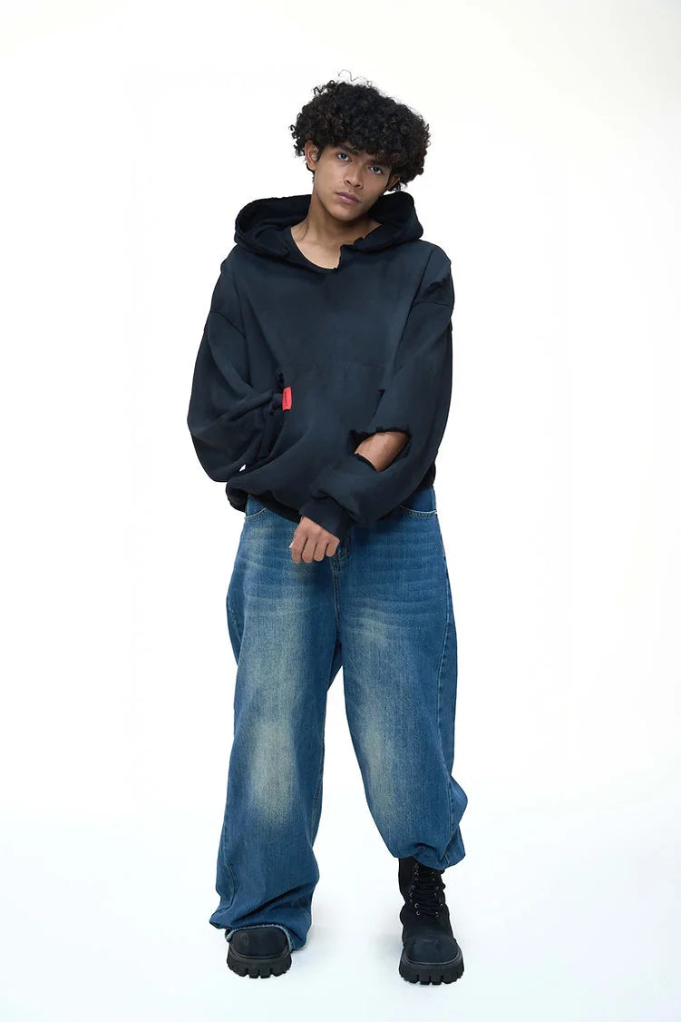 RIPPED HOODIE