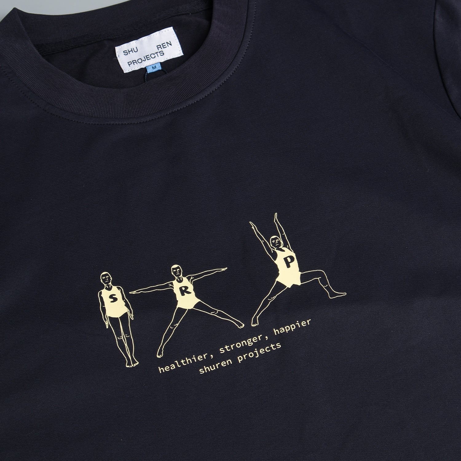 Shuren Stronger Tee / Cotton - Midnight Blue