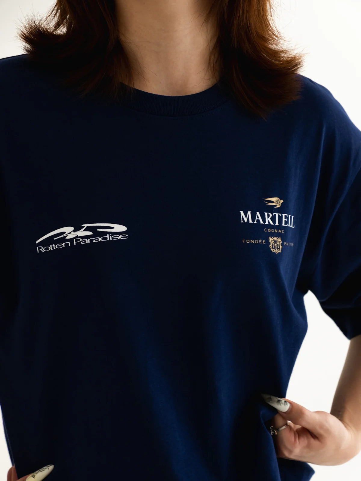 ROTTEN PARADISE X MARTELL NOBLIGE TEE BLUE