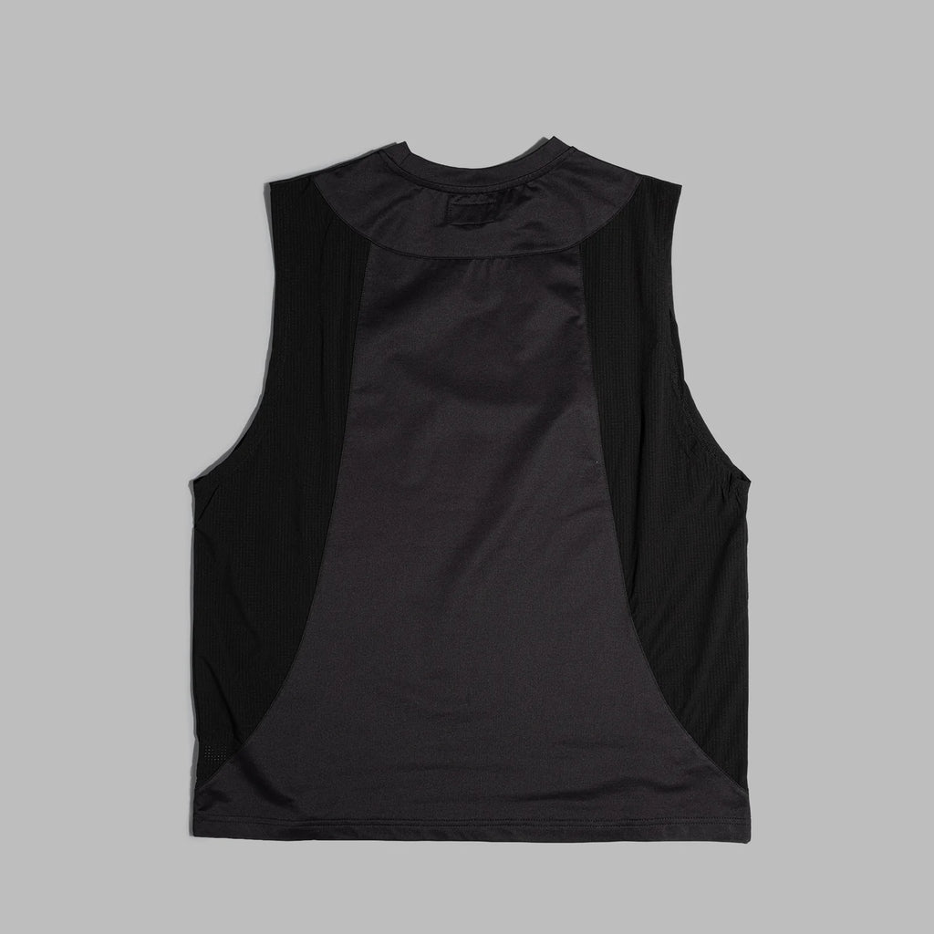 SLEEVELESS 2-TONE BLACK