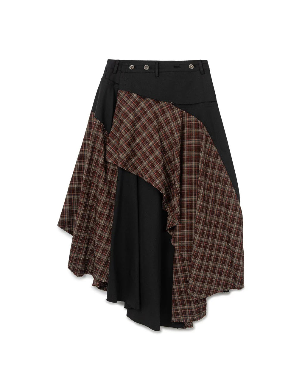 N E O VOL.2_CH.2 PATCHWORK SKIRT ARMY GREEN