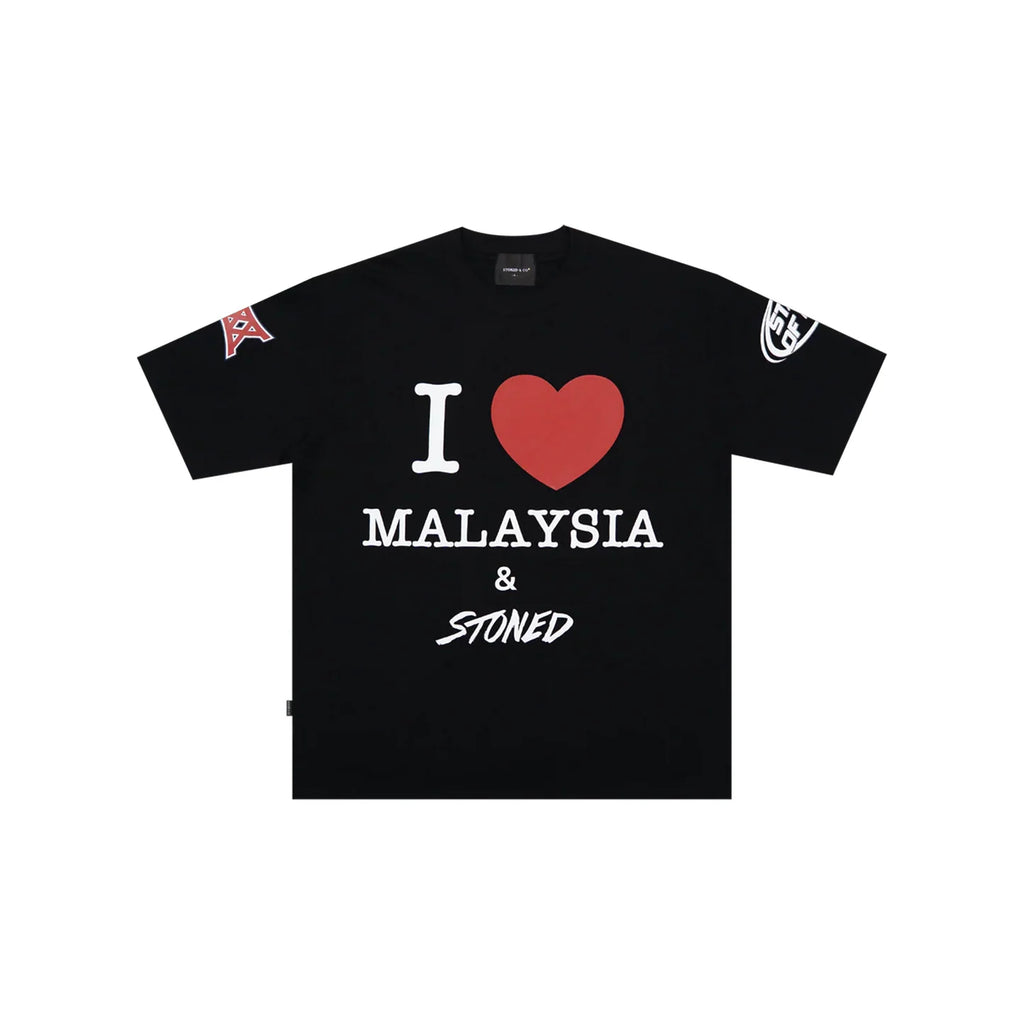 I LOVE MALAYSIA TEE BLACK