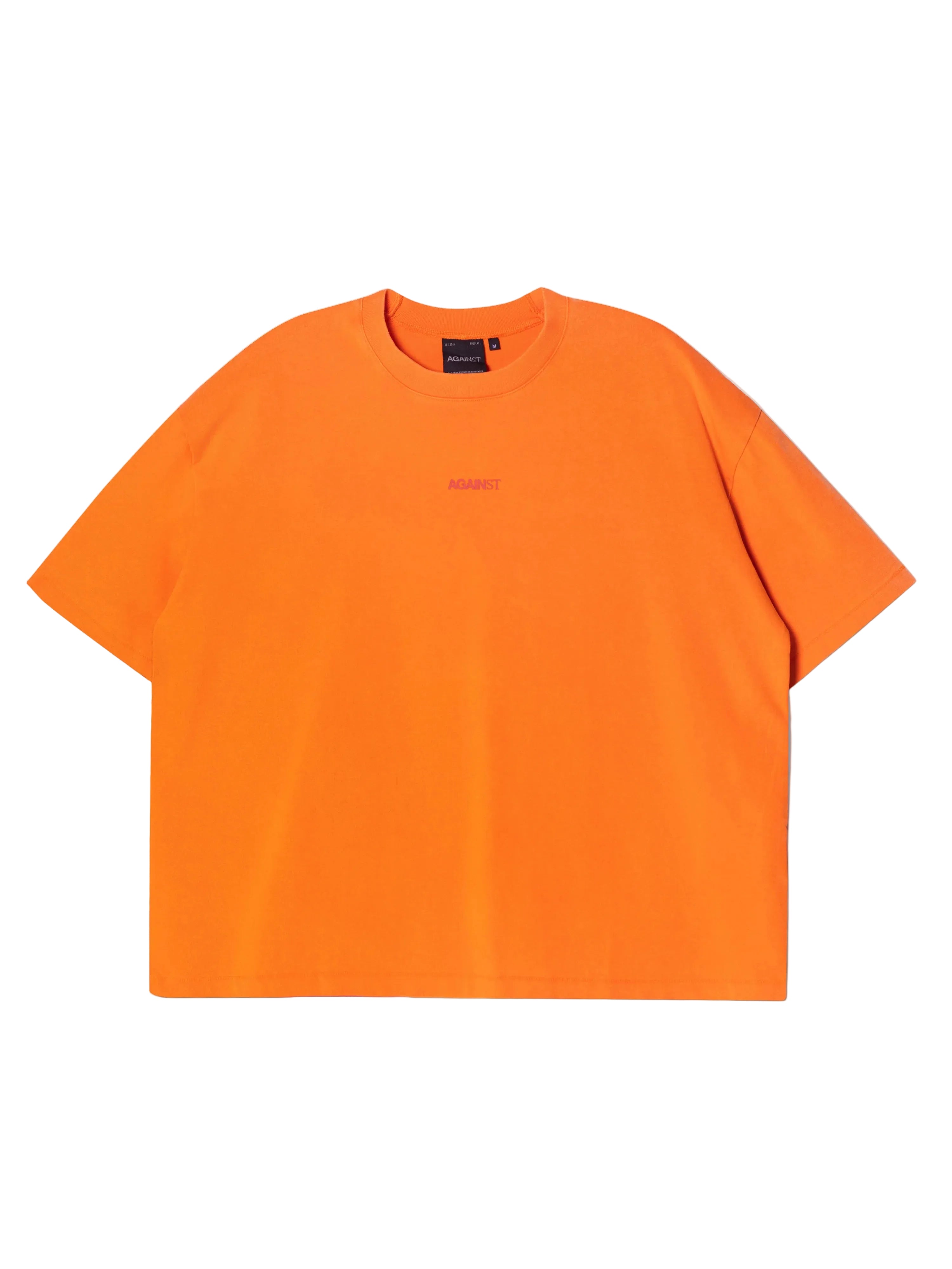 SINGLE STITCH WASHED CROPPED TEE ORANGE