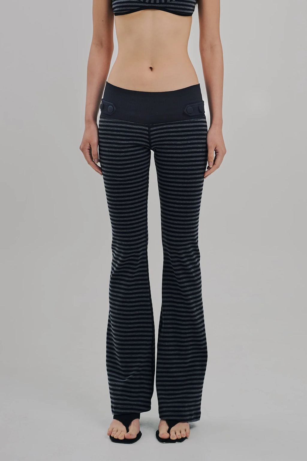 SORBET FLARE PANTS PEBBLE BLACK
