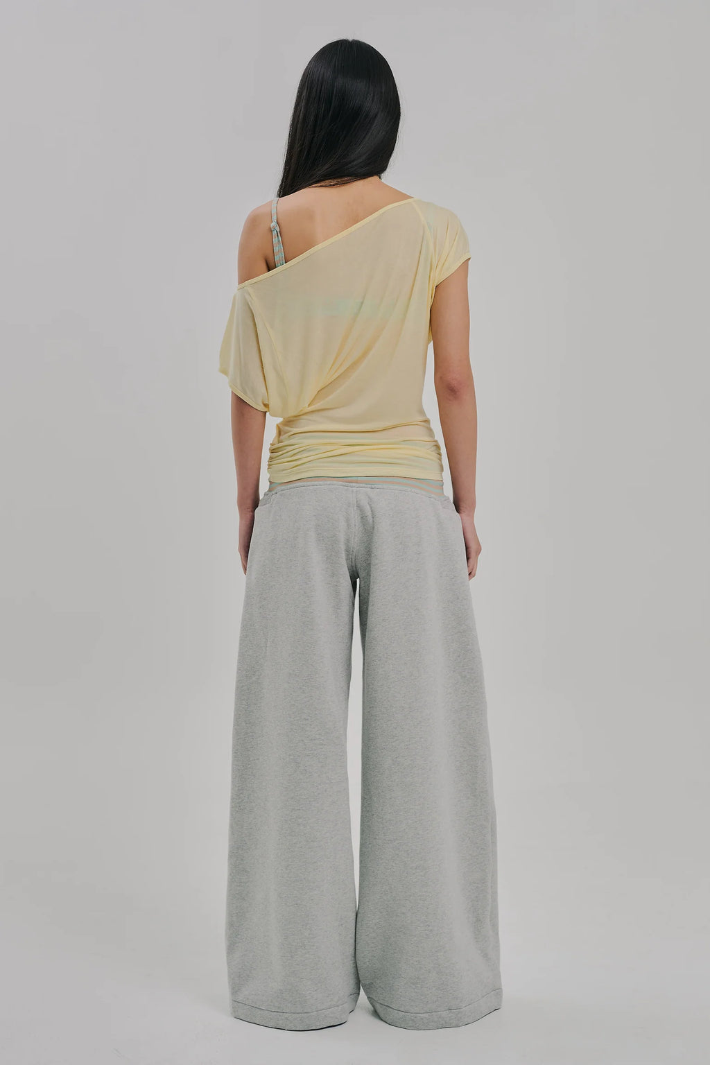 ARIA TOP BUTTER SHEER YELLOW
