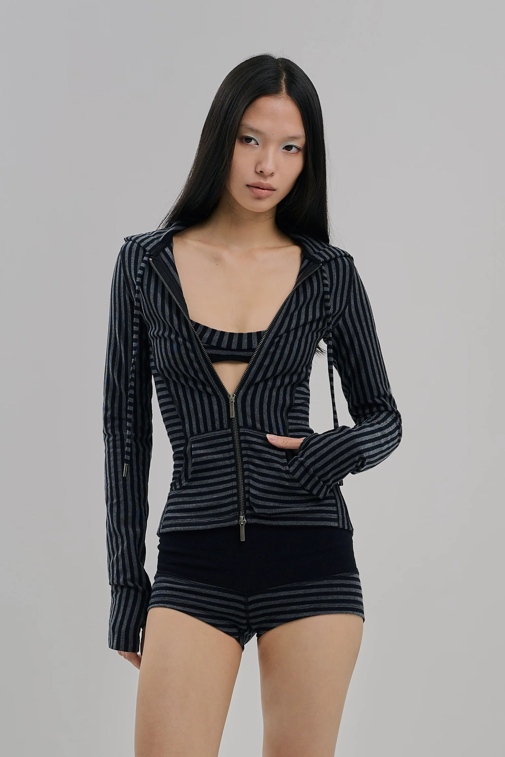 SORBET HOODIE PEBBLE BLACK