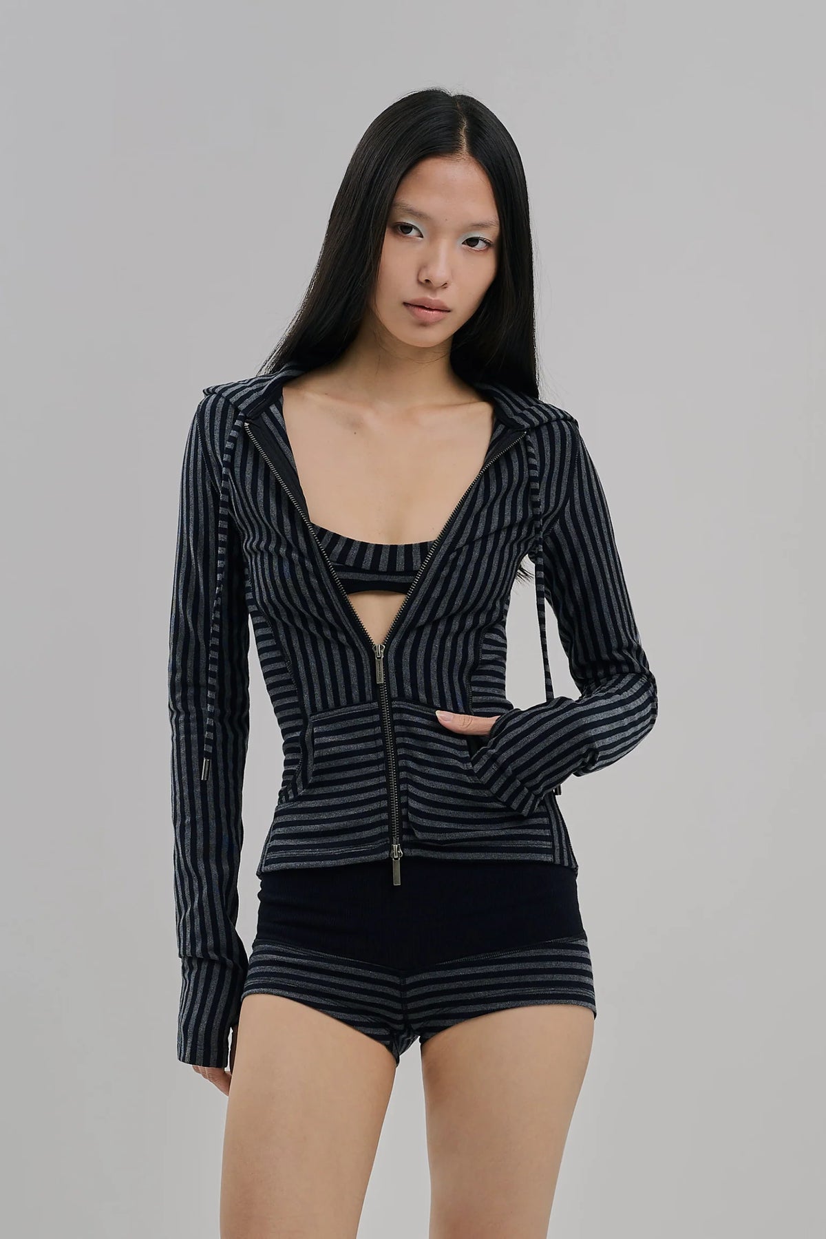 SORBET HOODIE PEBBLE BLACK