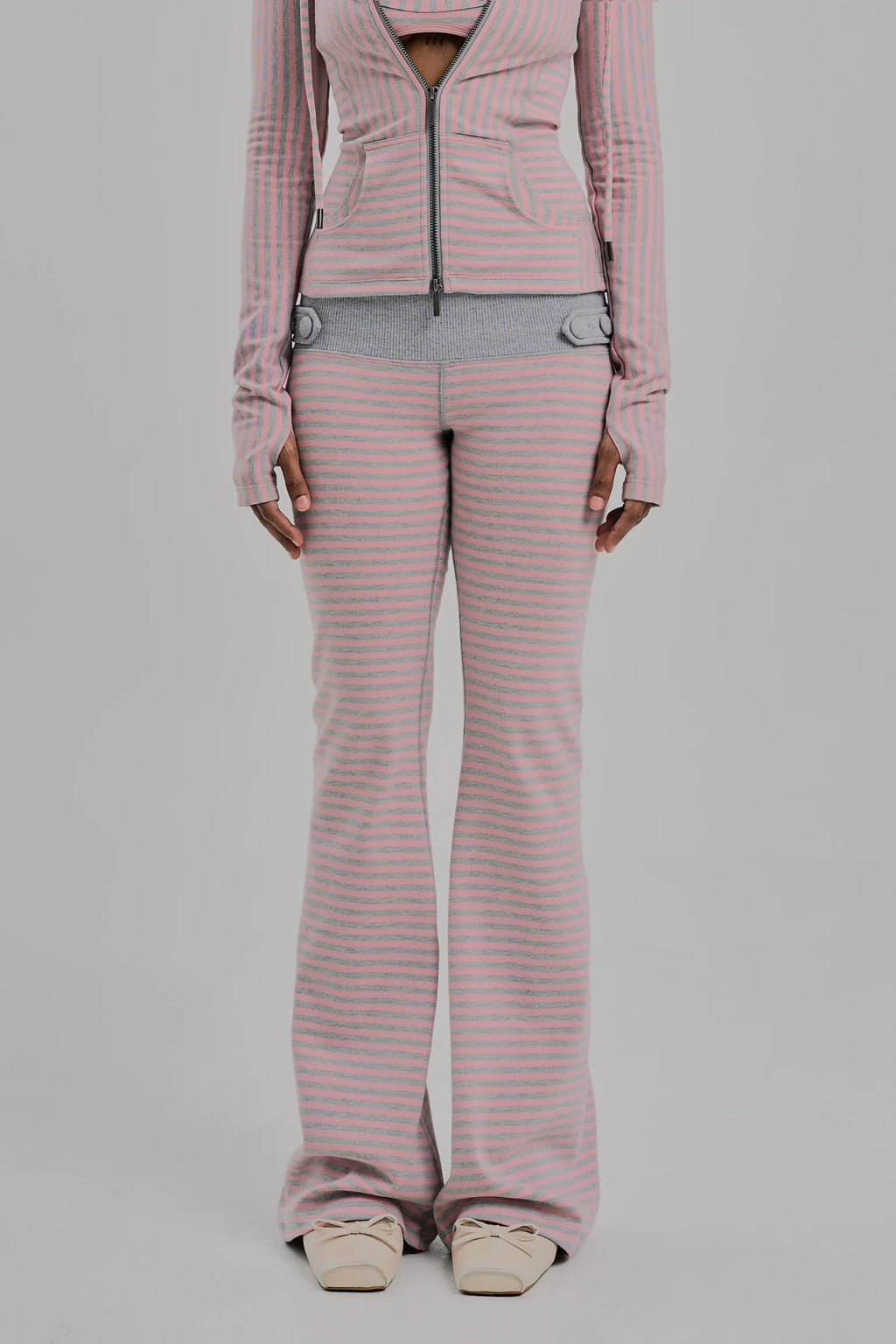SORBET FLARE PANTS BUBBLEGUM PINK