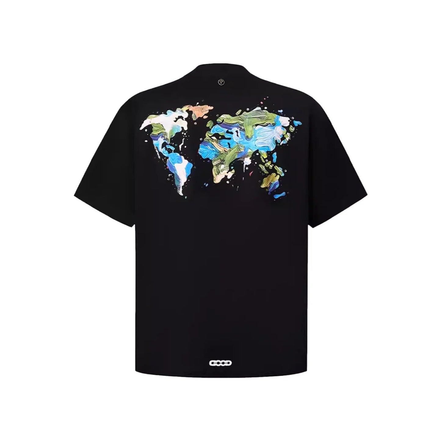 3D FEM GRAFFITI MAP SPLATTER TEE BLACK SS26