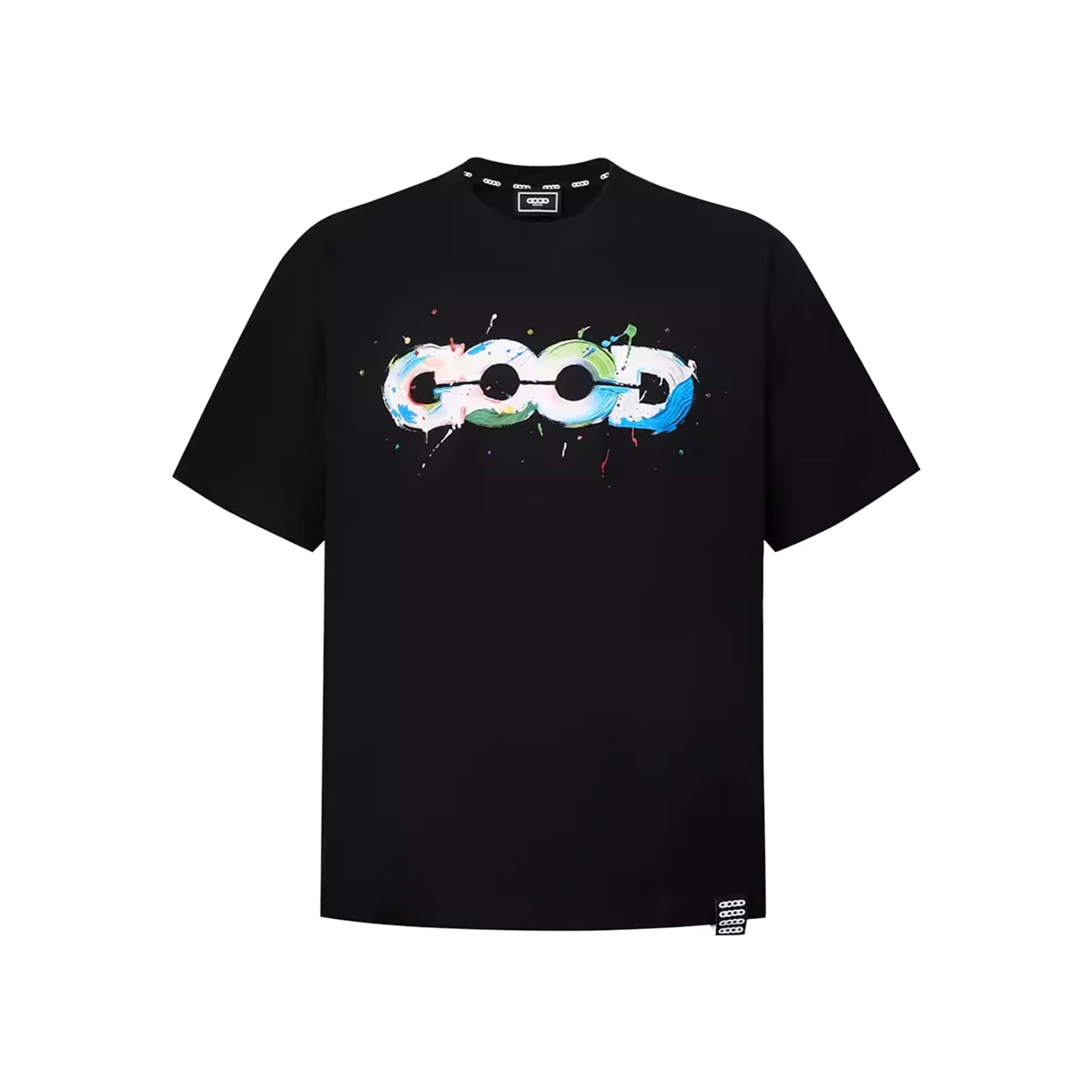 3D FEM GRAFFITI MAP SPLATTER TEE BLACK SS26