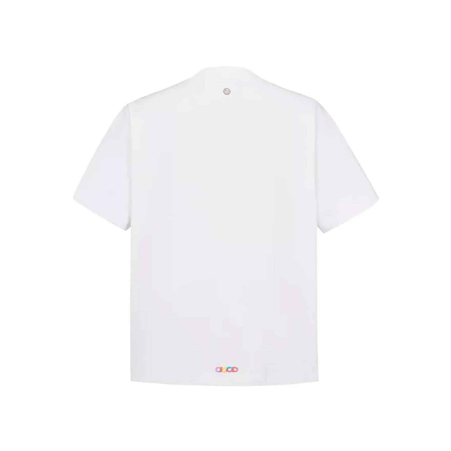 COLOURFUL NEON FLORAL TEE WHITE SS26