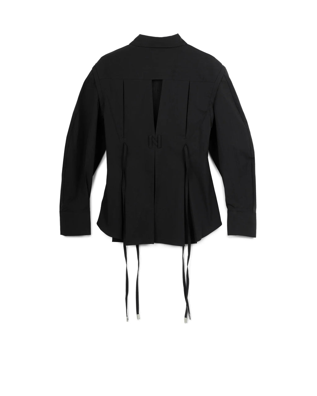 N E O CH.1 DRAWSTRING SHIRT BLACK
