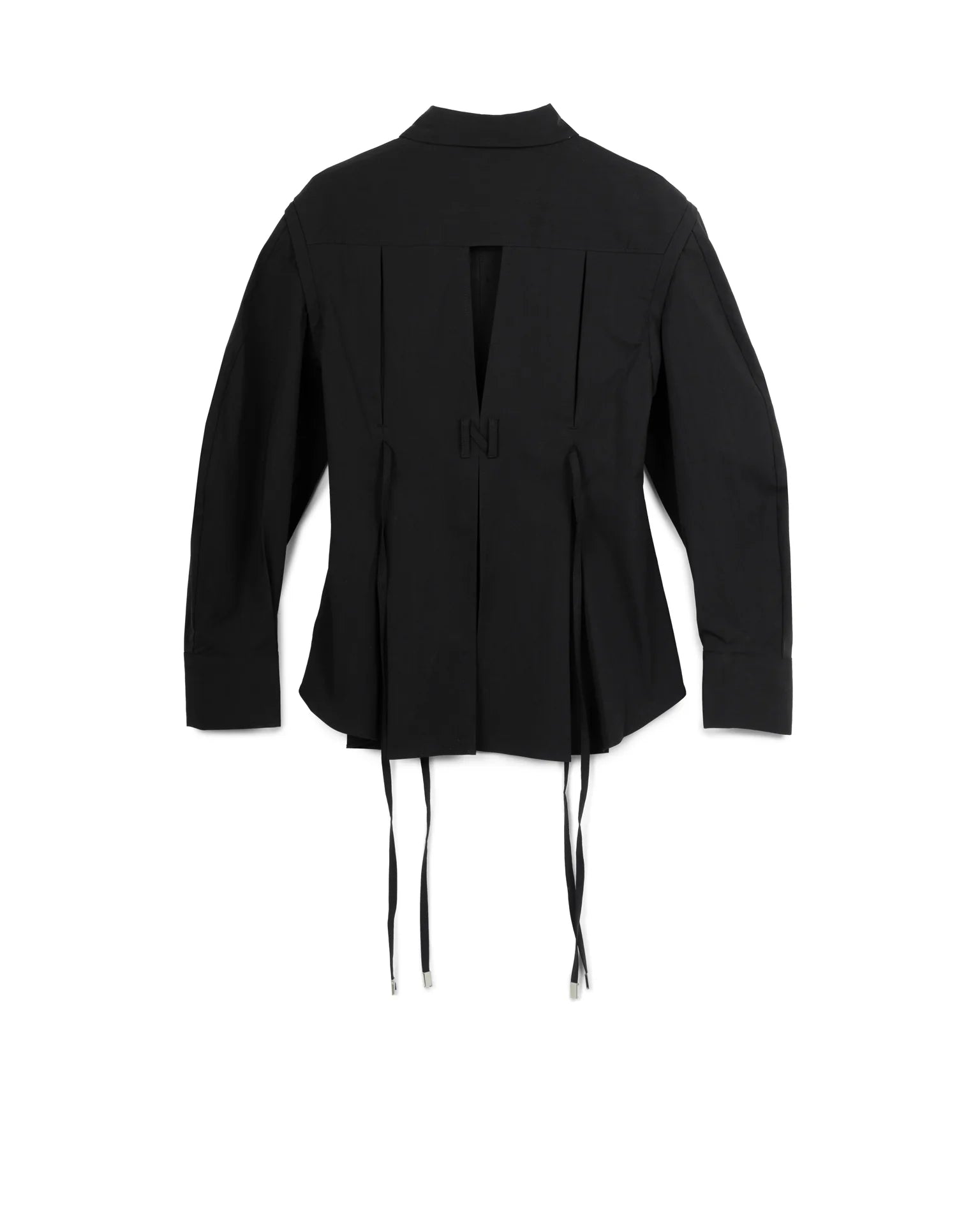 N E O CH.1 DRAWSTRING SHIRT BLACK
