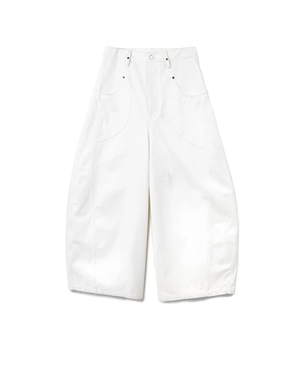 BALLOON WIDE PANTS LONG LENGTH WHITE