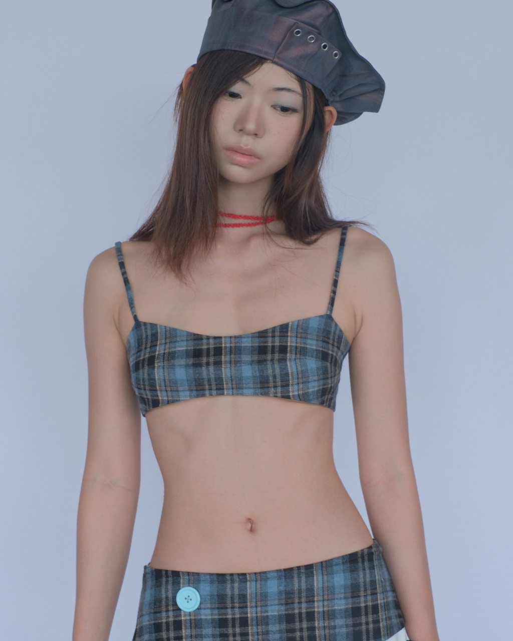 COCO BRA BLUE PLAID