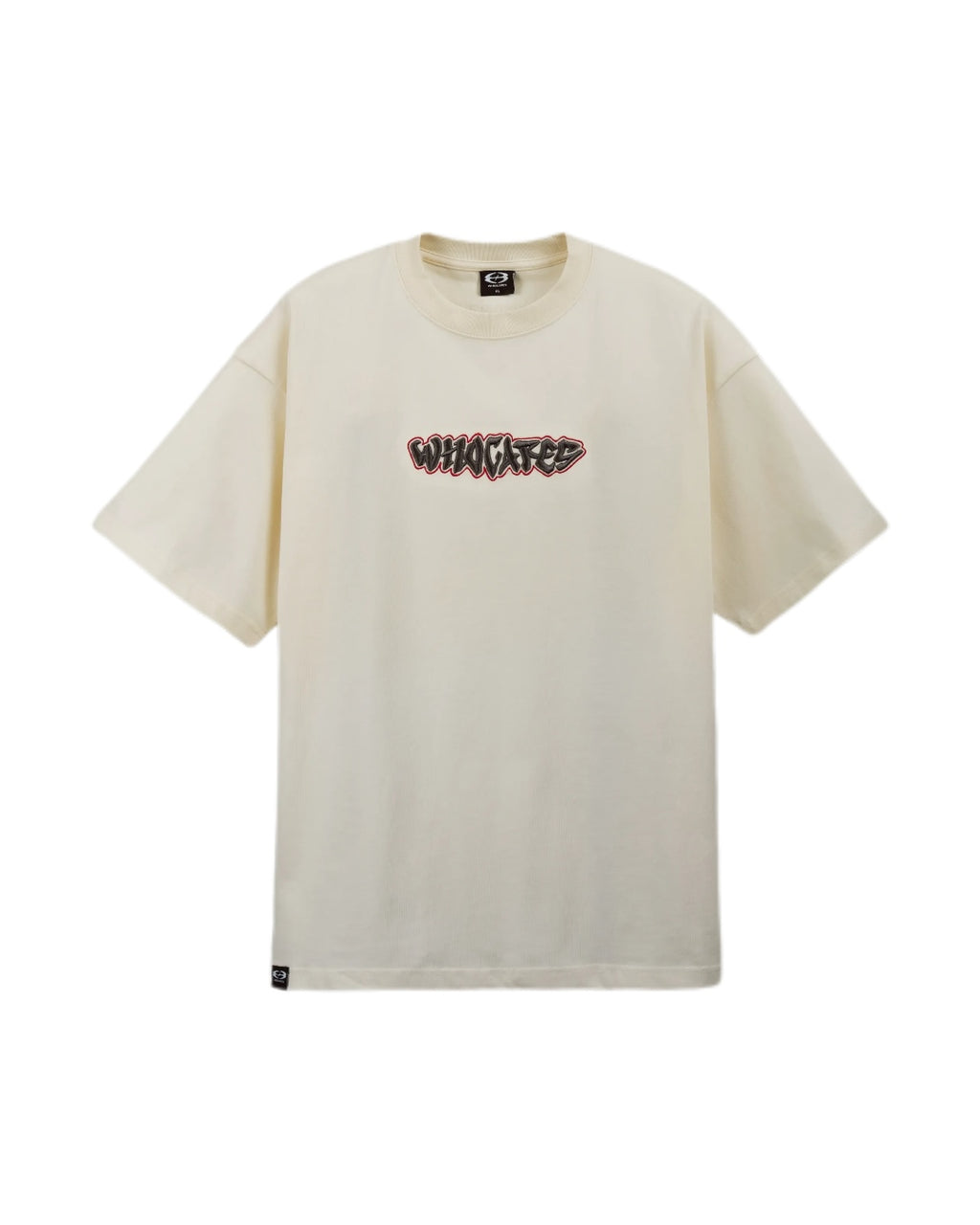 ALL IN EMBROIDERY TEE CREAM