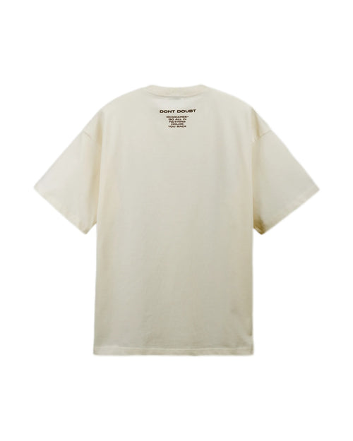ALL IN EMBROIDERY TEE CREAM