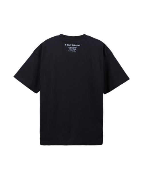 ALL IN EMBROIDERY TEE BLACK