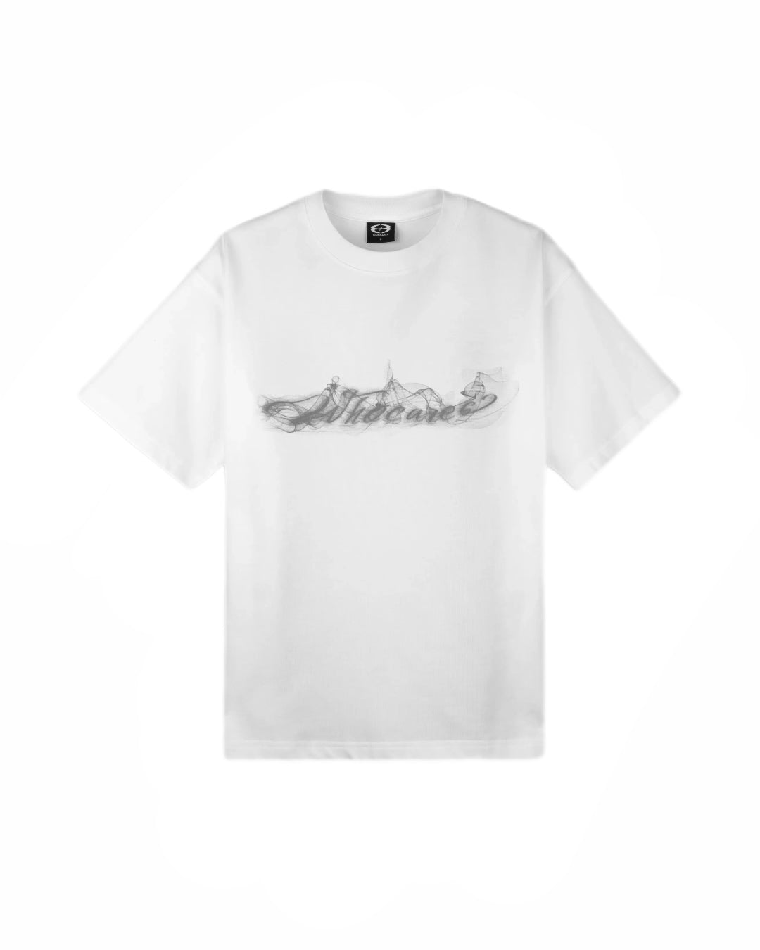 SMOKE LOGO TEE WHITE