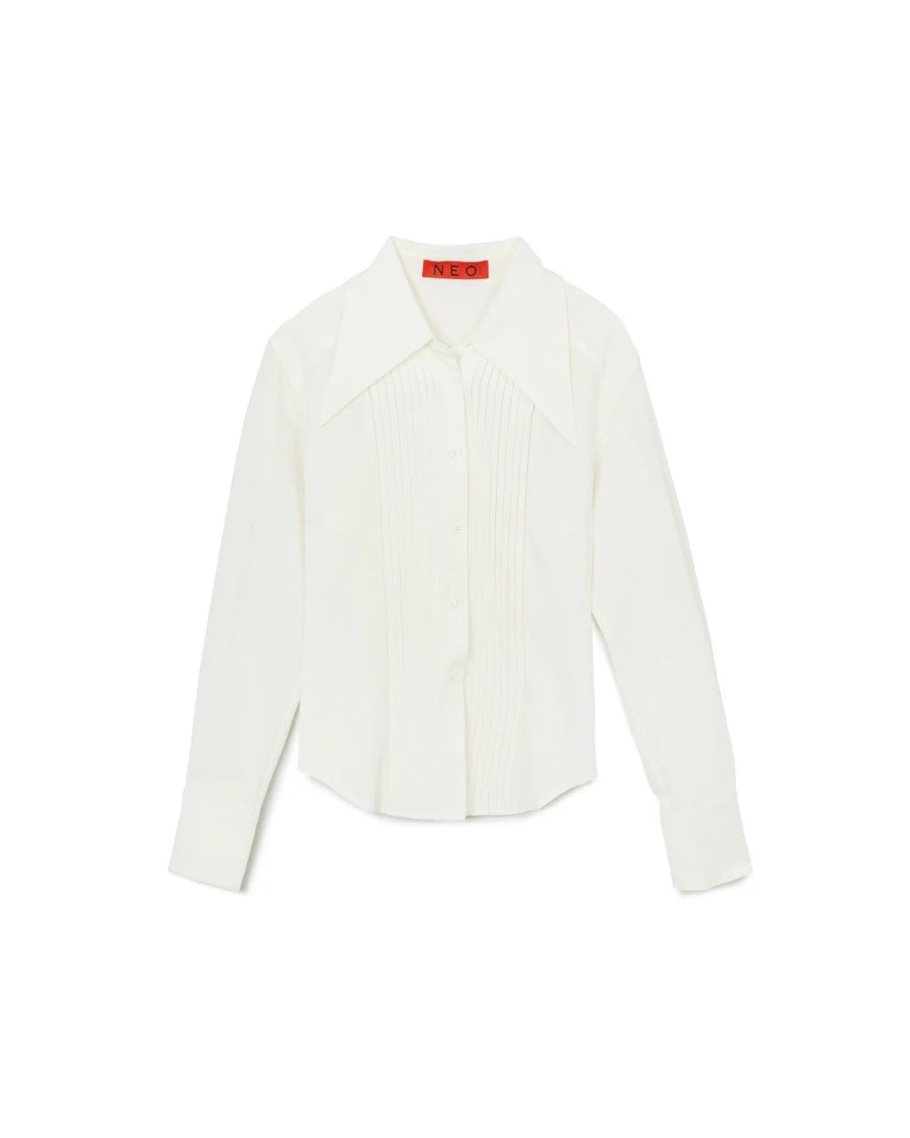 N E O VOL.2_CH.2 PLEATED SHIRT BLACK