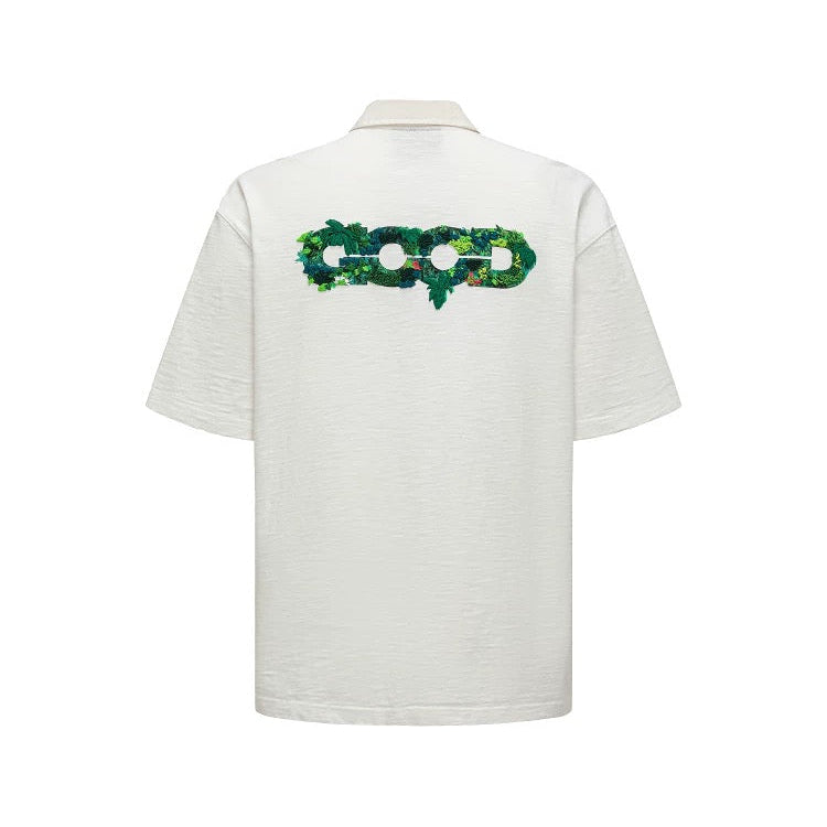 JUNGLE WONDERLAND 3D EMBROIDERED POLO SHIRT