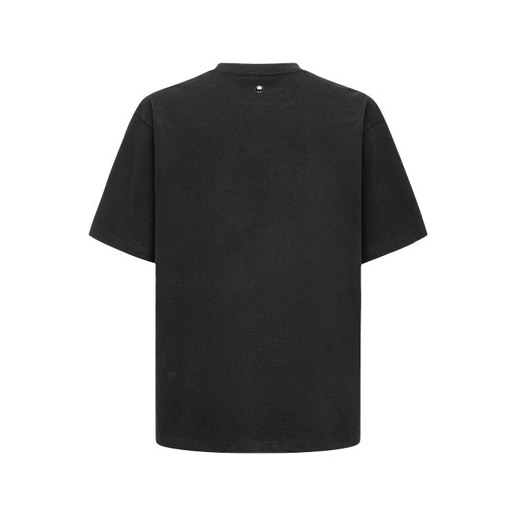 FRONT LOGO RHINESTONE TEE BLACK