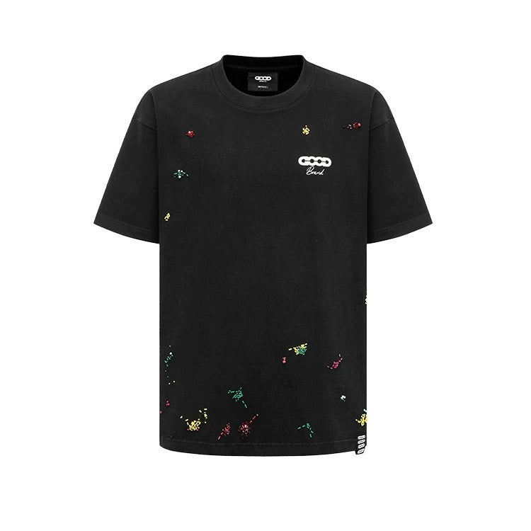 DOPAMINE TUBE BEADED TEE BLACK