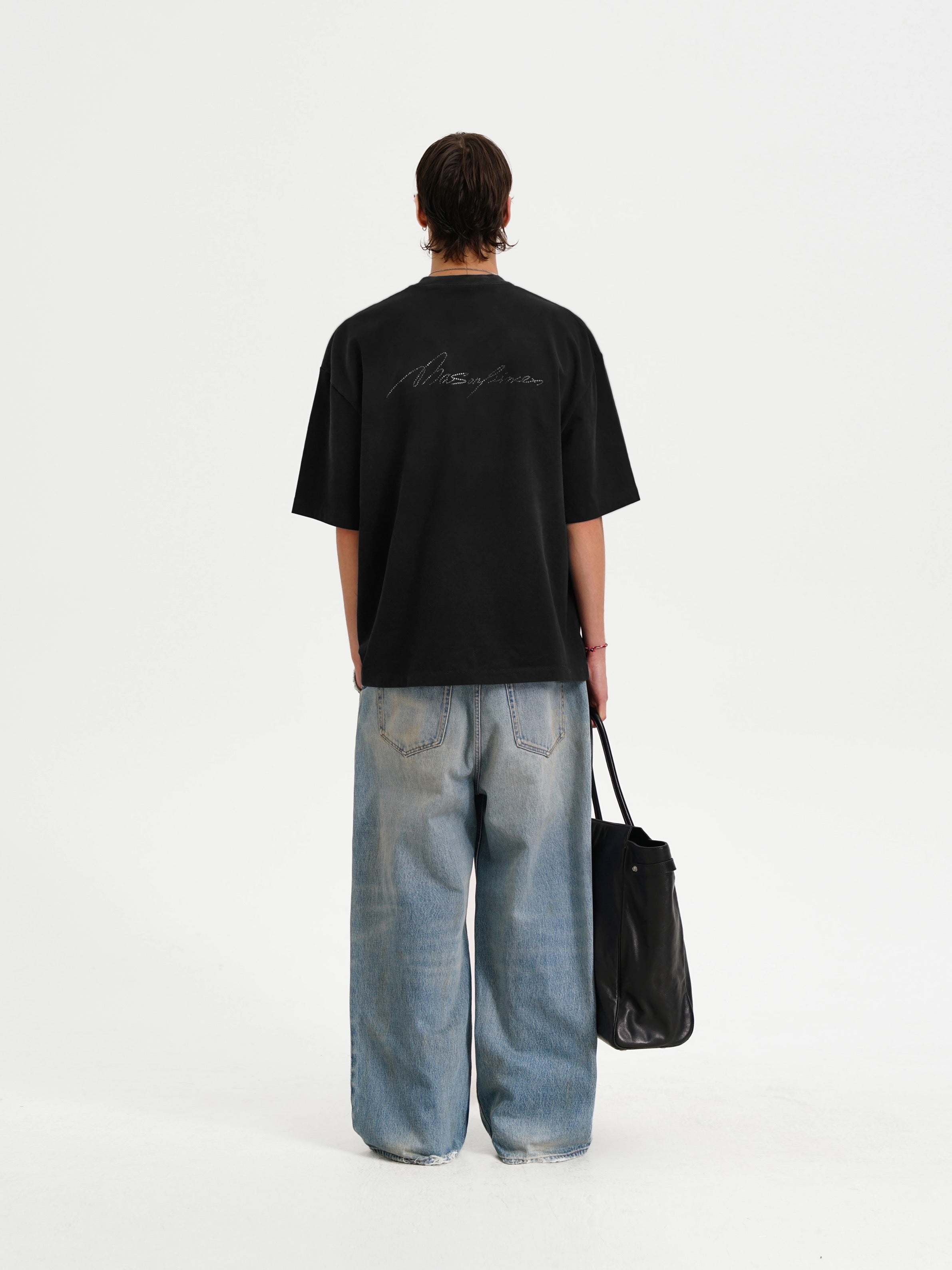 MASONPRINCE FIREWORKS 26 EARLY SPRING RHINESTONE DISTRESSED TEE