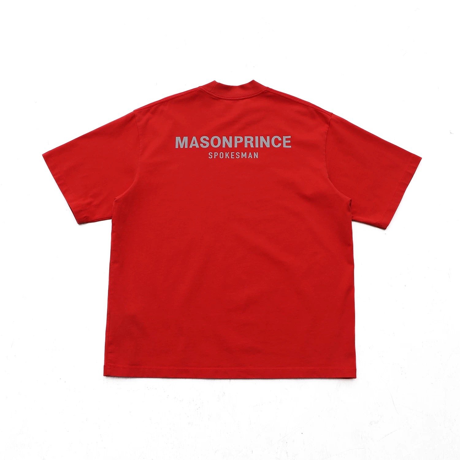 MASONPRINCE REFLECTIVE LOGO TEE RED