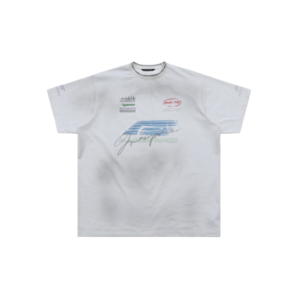 MASONPRINCE 10TH ANNIVERSARY RACING CLUB COMMEMORATION TEE WHITE
