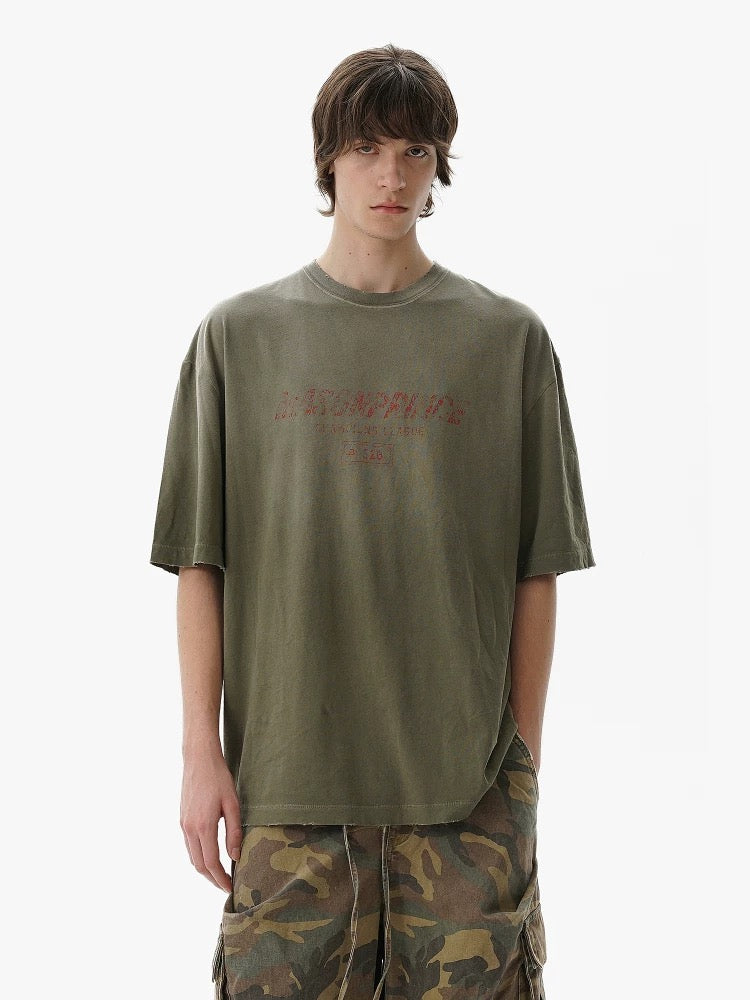 MASONPRINCE 528 SERIES NOSTALGIC TEE OLIVE GREEN