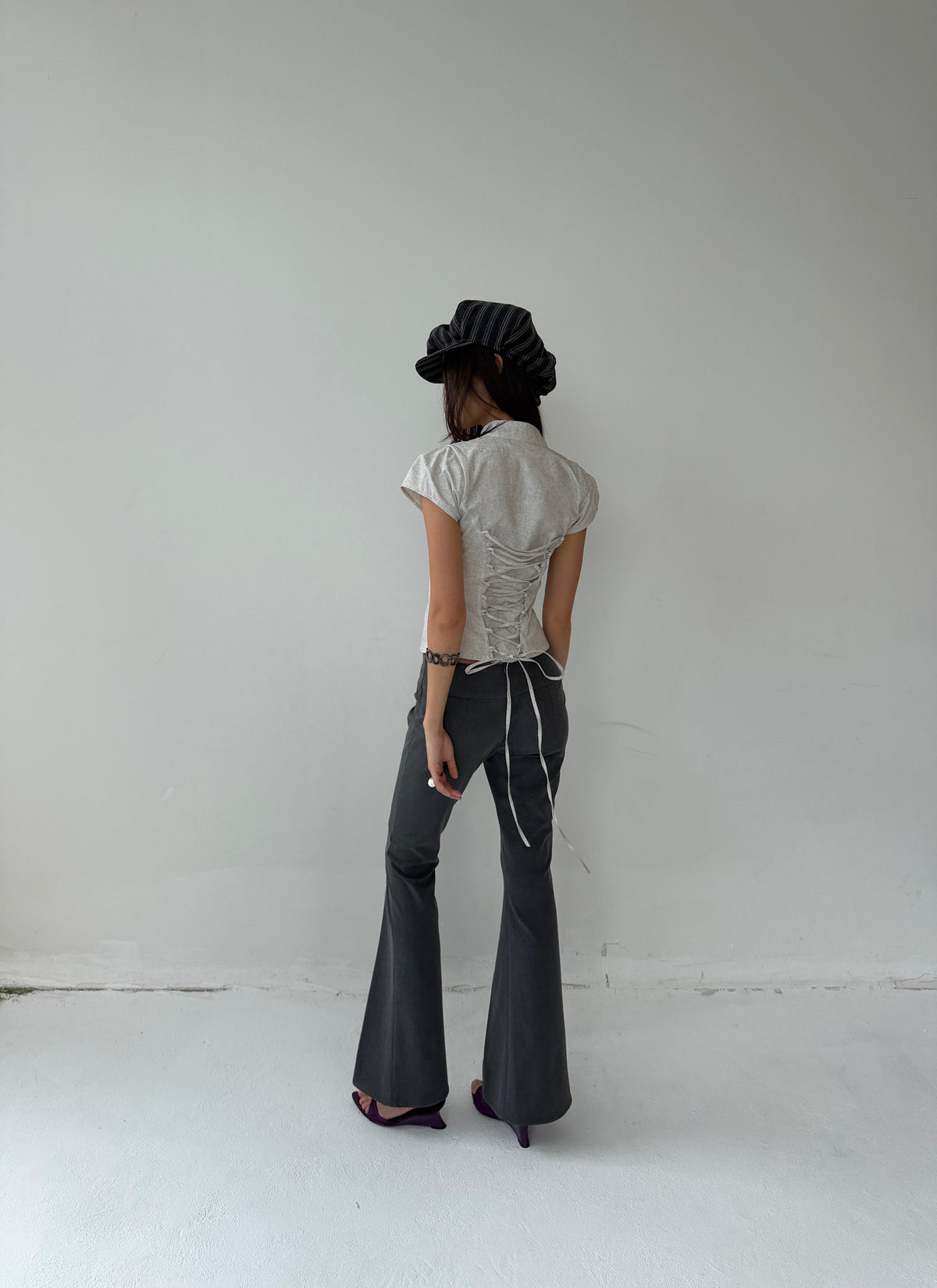 COLUMN PANTS GREY
